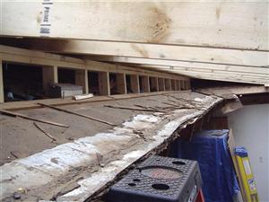 Old overhang