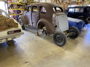 Axle removed